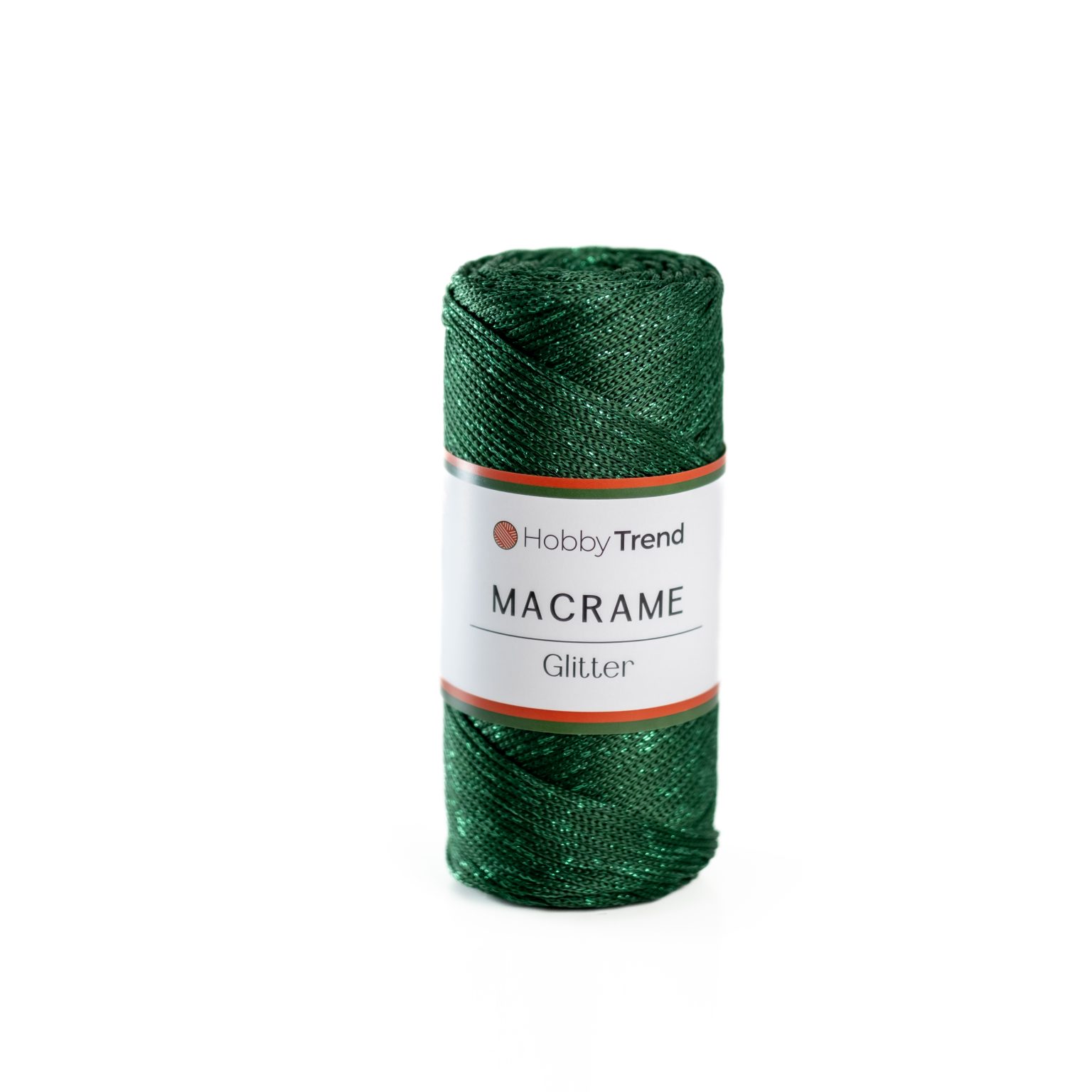 HobbyTrend Makrame Glitter 178G Green - Green Sim