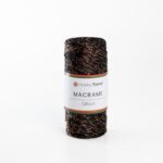 HobbyTrend Makrame Glitter 270C  Black - Bronze Sim