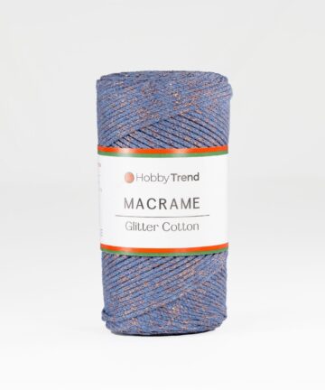 HobbyTrend Makrame Glitter 235-C Μωβ - Bronze Sim