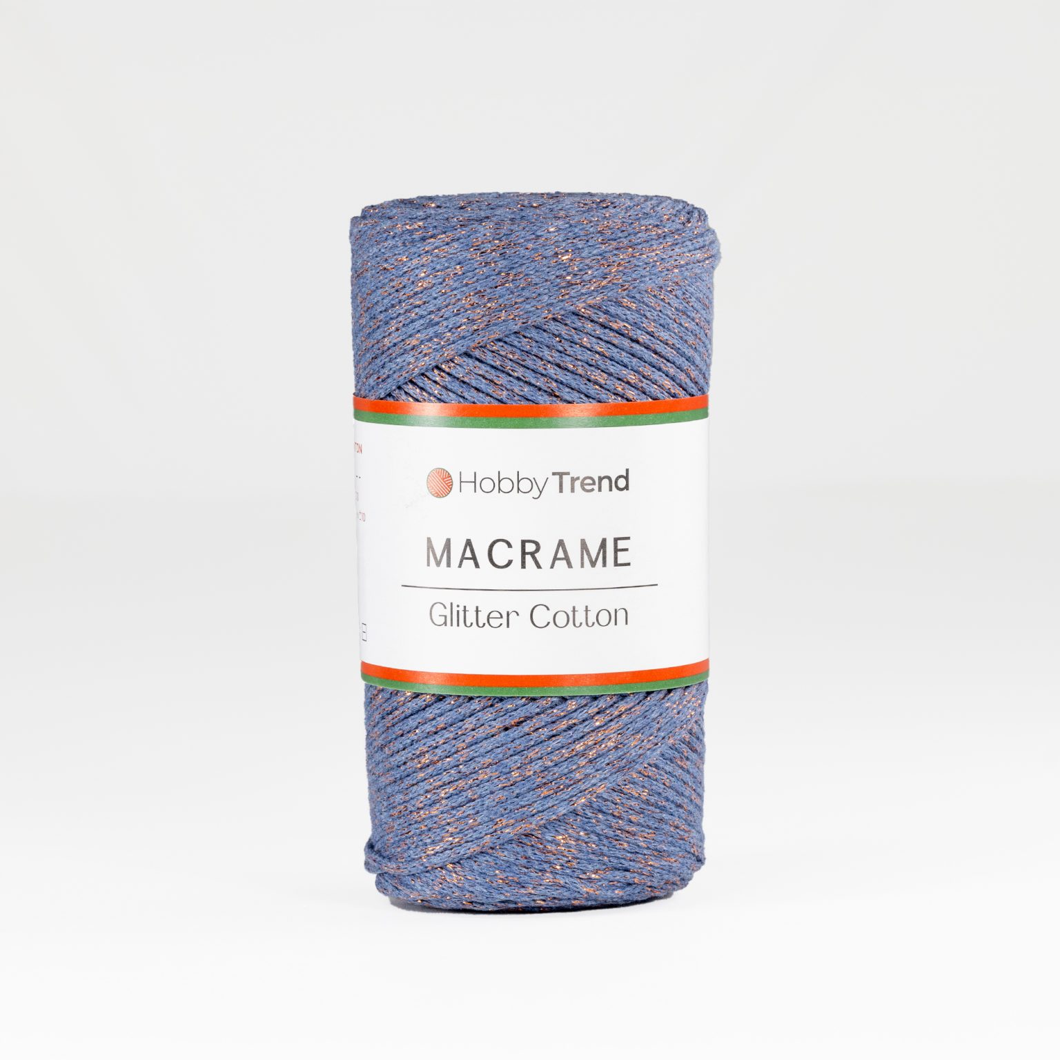 HobbyTrend Makrame Glitter 235-C Μωβ - Bronze Sim