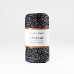 HobbyTrend Makrame Glitter 270S Black-Silver Sim