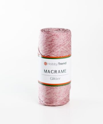 HobbyTrend Makrame Glitter 72P Pink - Pink Sim