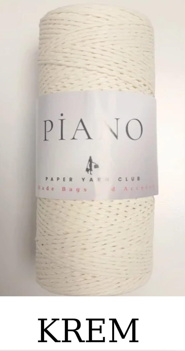 Paper Yarn Piano Cream 08