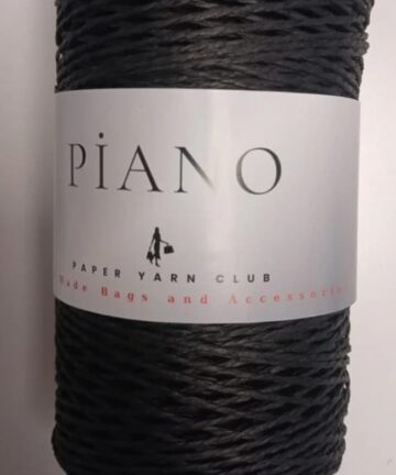 Paper Yarn Piano Black G-12