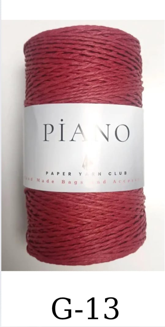 Paper Yarn Piano Red G-13