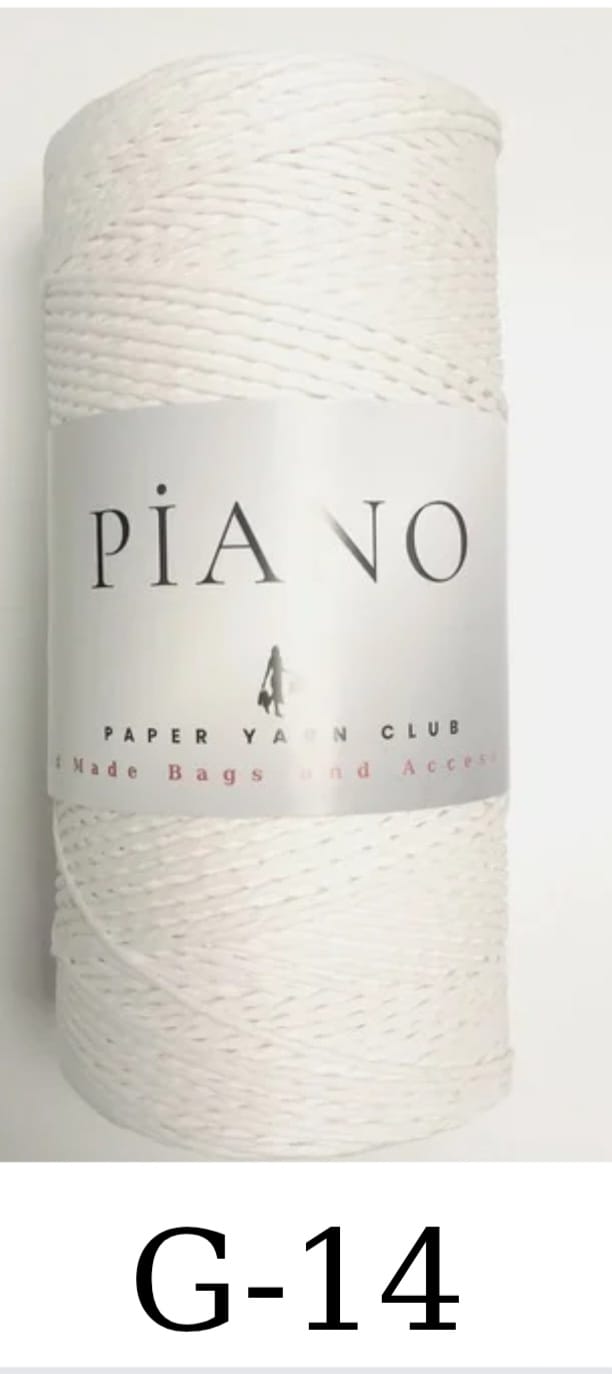 Paper Yarn Piano White G-14