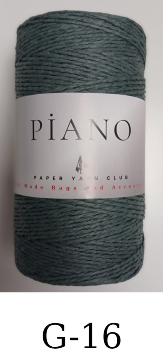 Paper Yarn Piano Dark Green  G-16