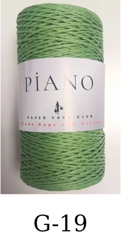 Paper Yarn Piano Light Green G-19