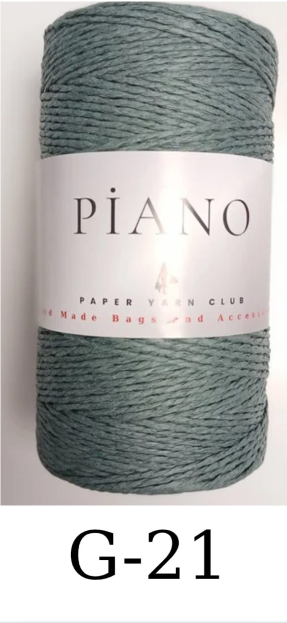 Paper Yarn Piano Menthol Blue G-21