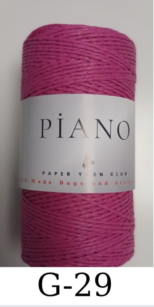 Paper Yarn Piano Fuschia G-29