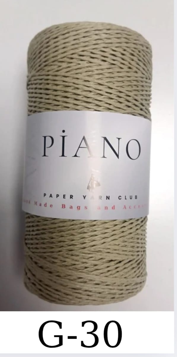 Paper Yarn Piano Khaki G-30