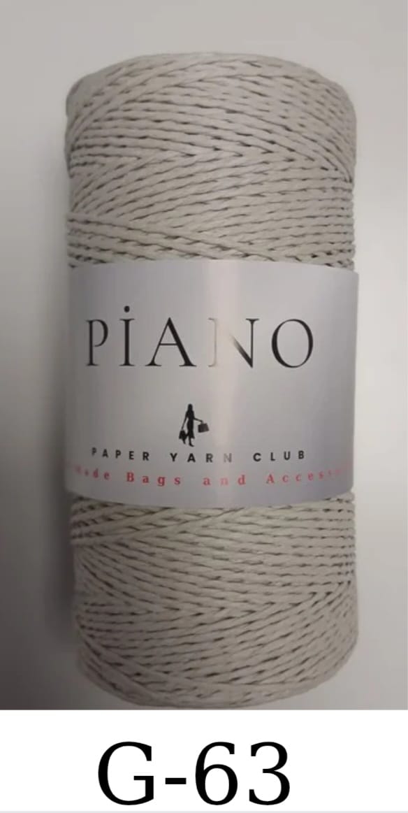Paper Yarn Piano Light Grey  G-63