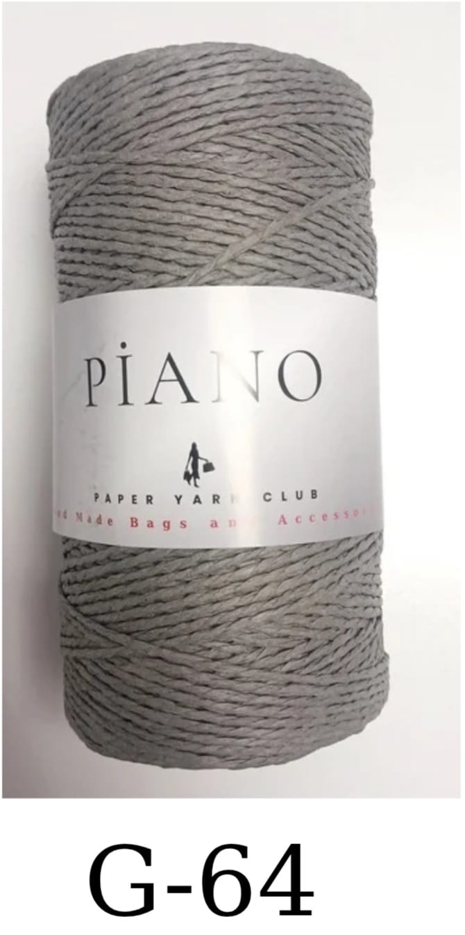 Paper Yarn Piano Grey  G-64