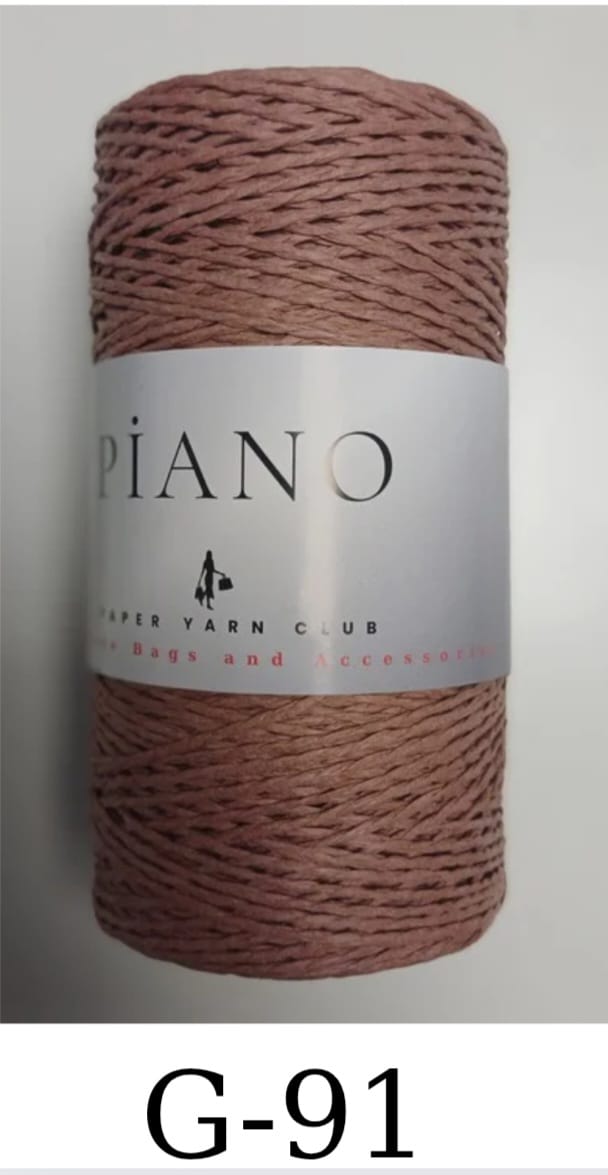 Paper Yarn Piano Dark Rose G-91