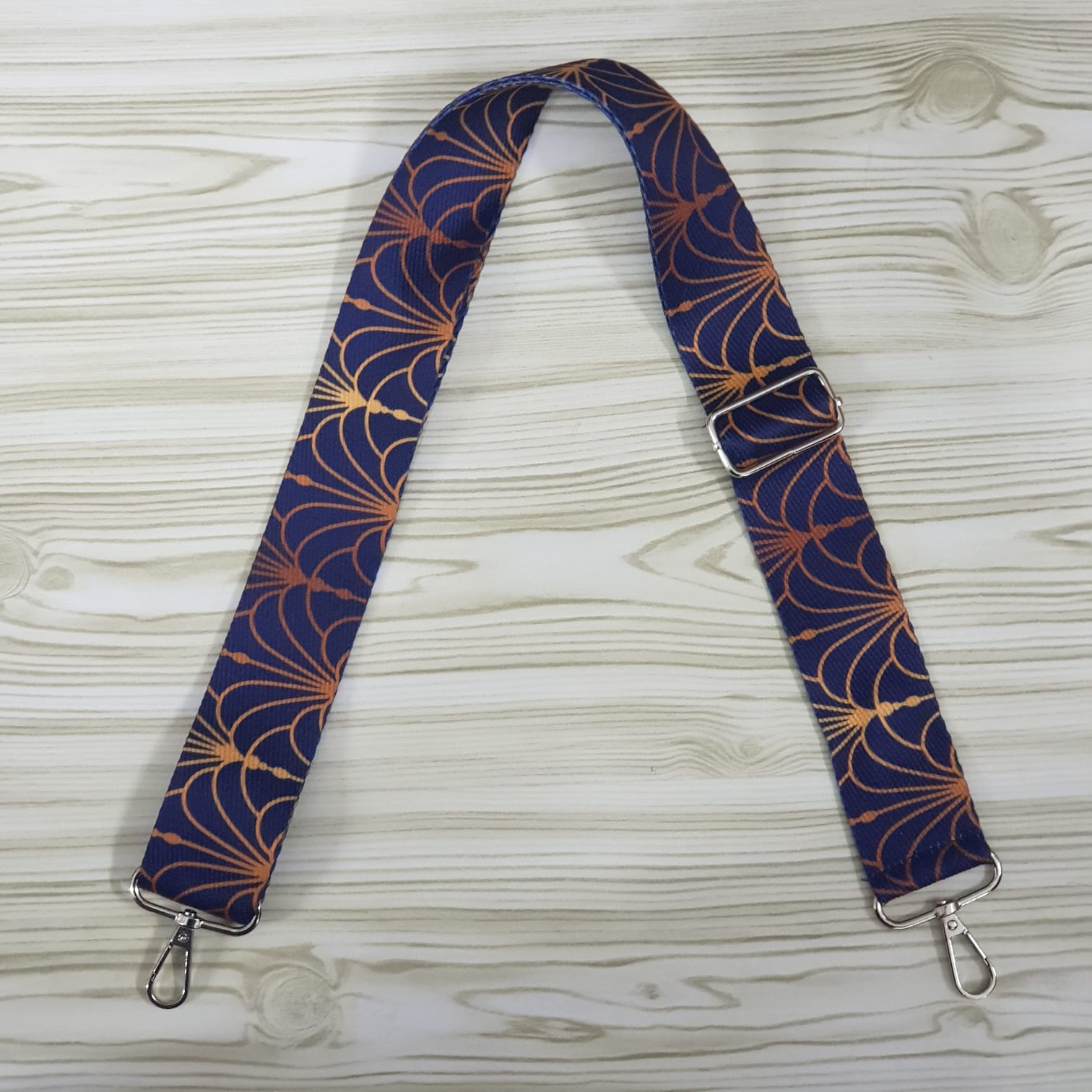 Ιμάντας Χιαστί Πολύχρωμο  (1.20mt x 4.00cm) Ασημί 92