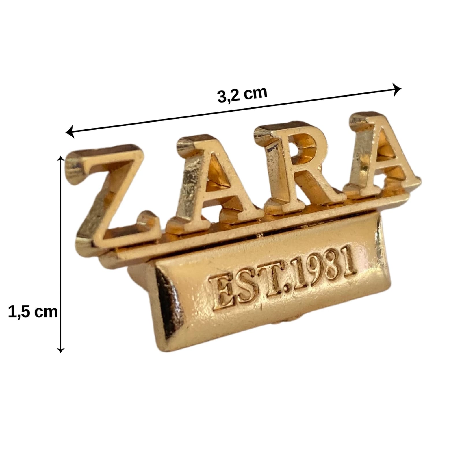 Ετικέτα Χρυσή  (3.2x1.5cm) ZARA 35