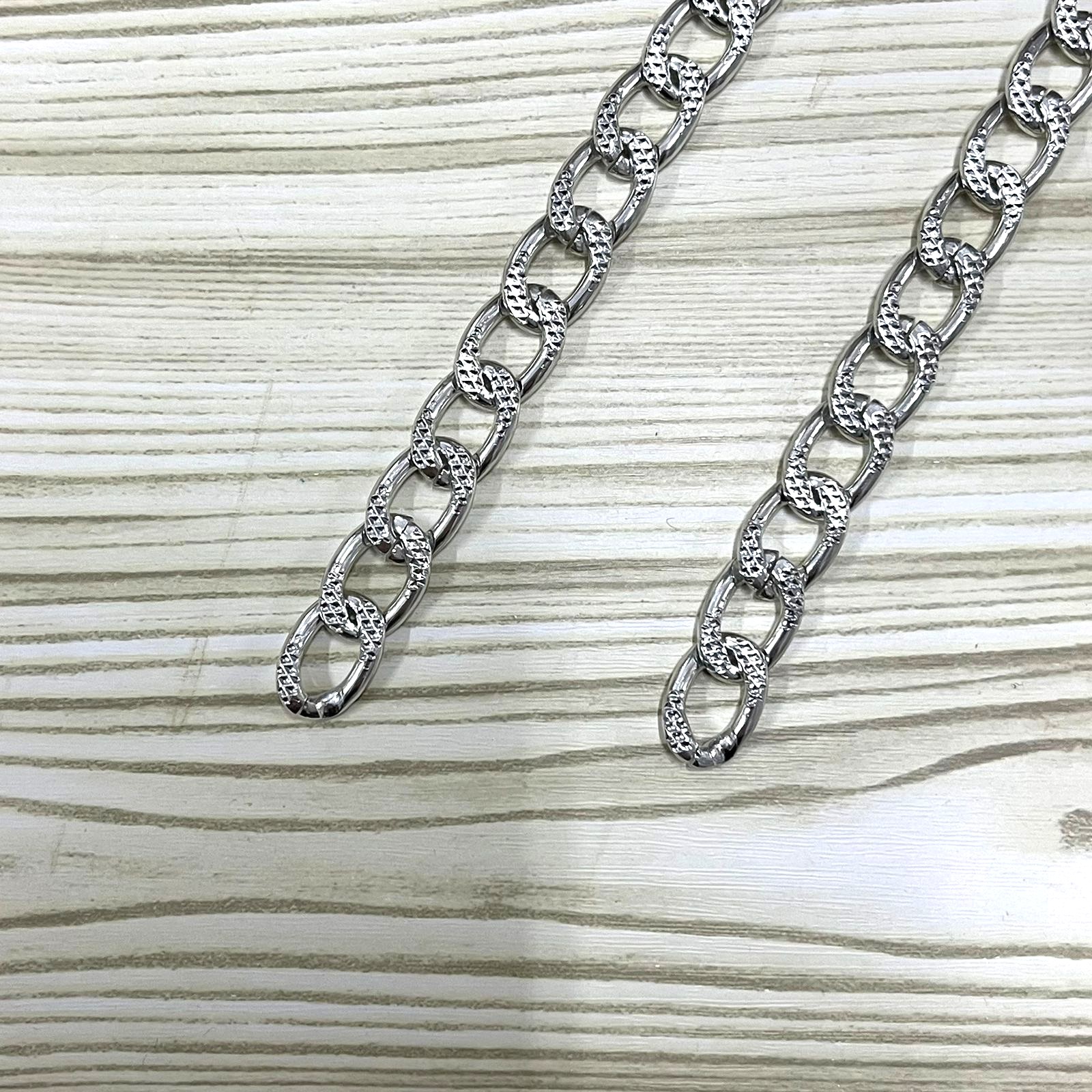 Αλυσίδα Ασημί (15x10mm) 1mt. 141