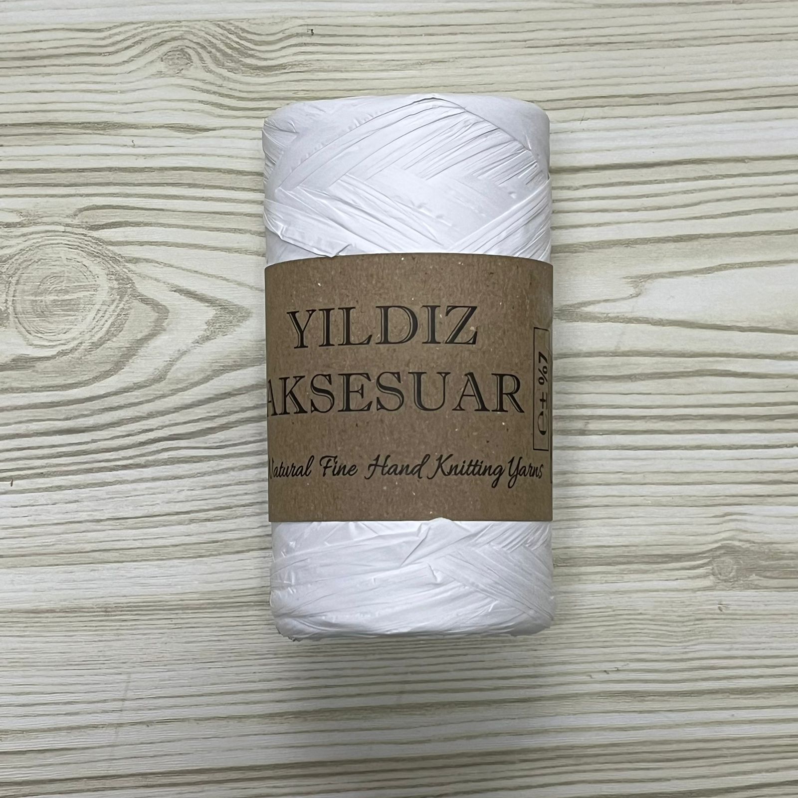 Raffia Star White 09