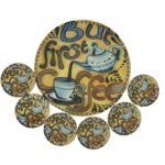 Σετ δίσκος με 6 σουβέρ (28cm) 101