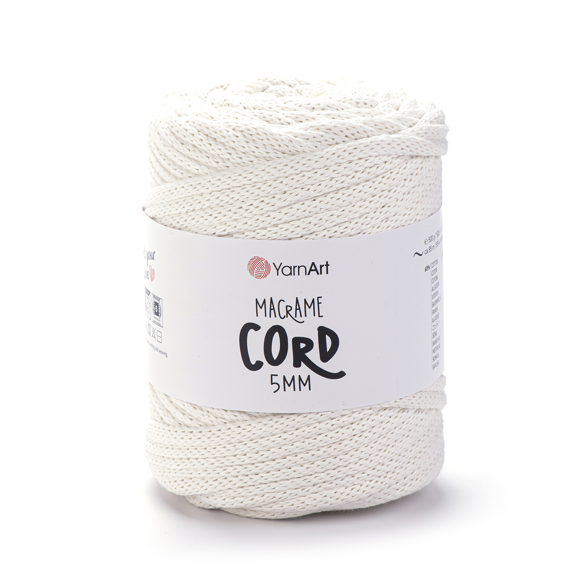 YarnArt Cord 5mm 752 Ecru