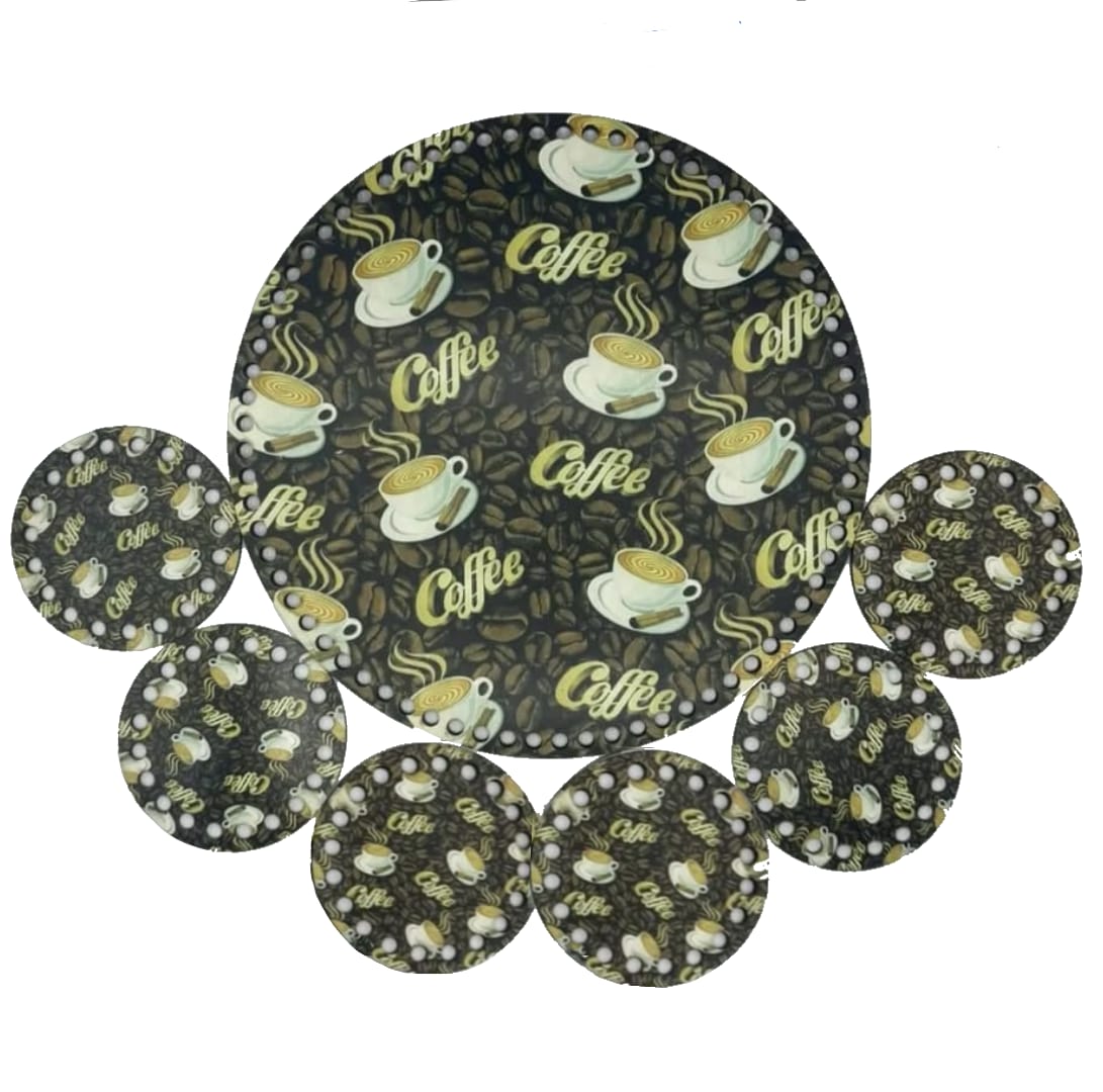 Σετ δίσκος με 6 σουβέρ (28cm) 99
