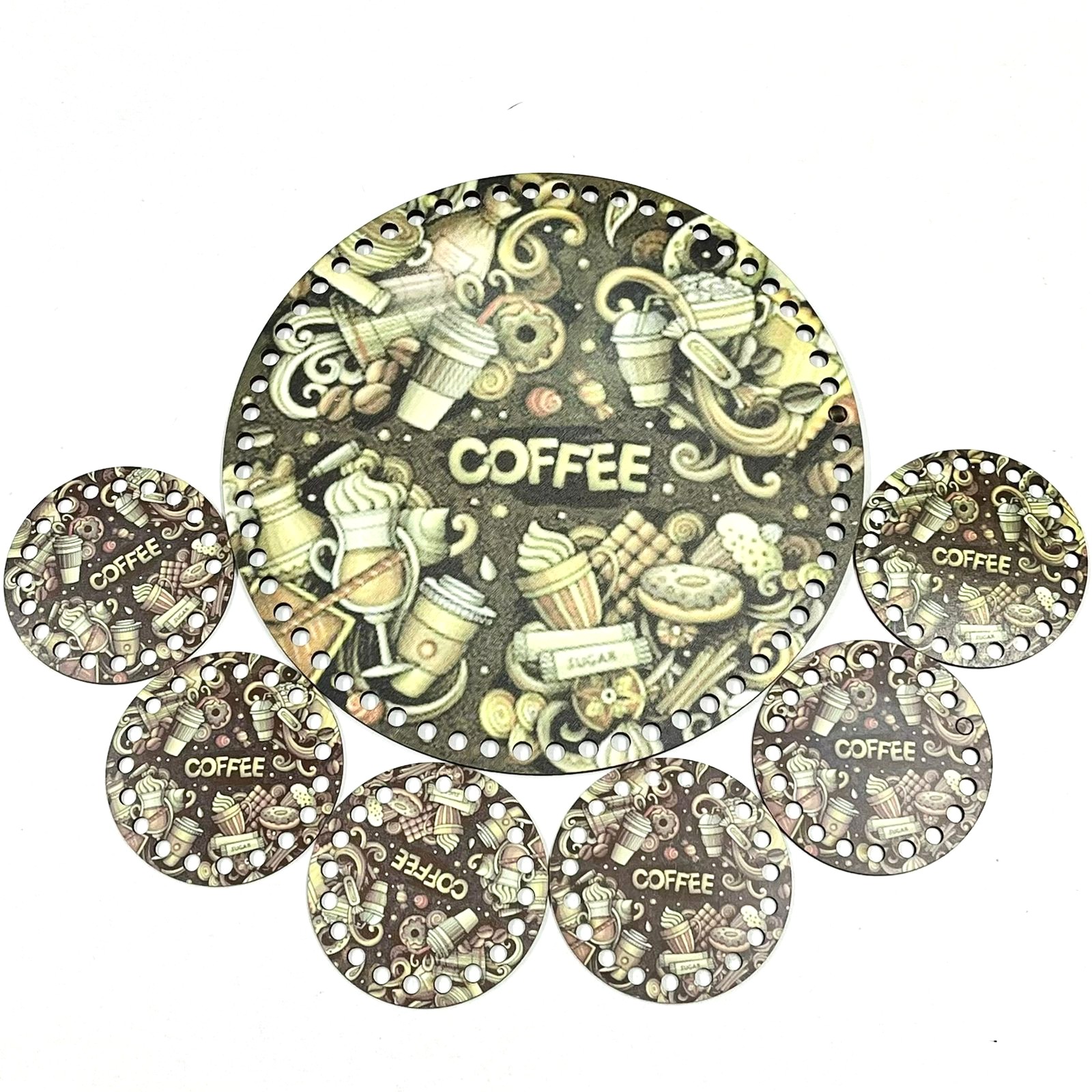 Σετ δίσκος με 6 σουβέρ (28cm) 103