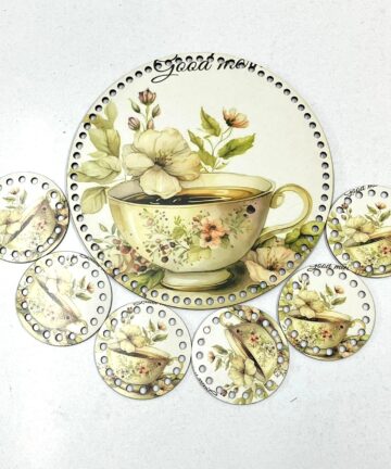 Σετ δίσκος με 6 σουβέρ (28cm) 104