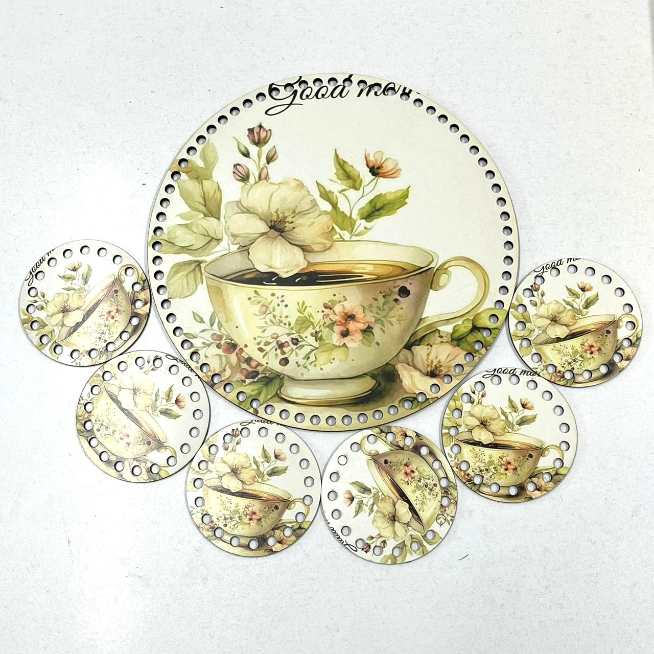 Σετ δίσκος με 6 σουβέρ (28cm) 104