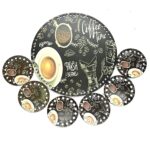 Σετ δίσκος με 6 σουβέρ (28cm) 106