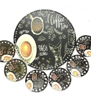 Σετ δίσκος με 6 σουβέρ (28cm) 106