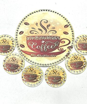 Σετ δίσκος με 6 σουβέρ (28cm) 105