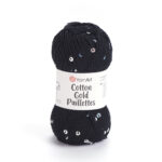 Cotton Gold Paillettes 7101 Black