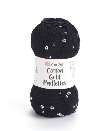 Cotton Gold Paillettes 7101 Black