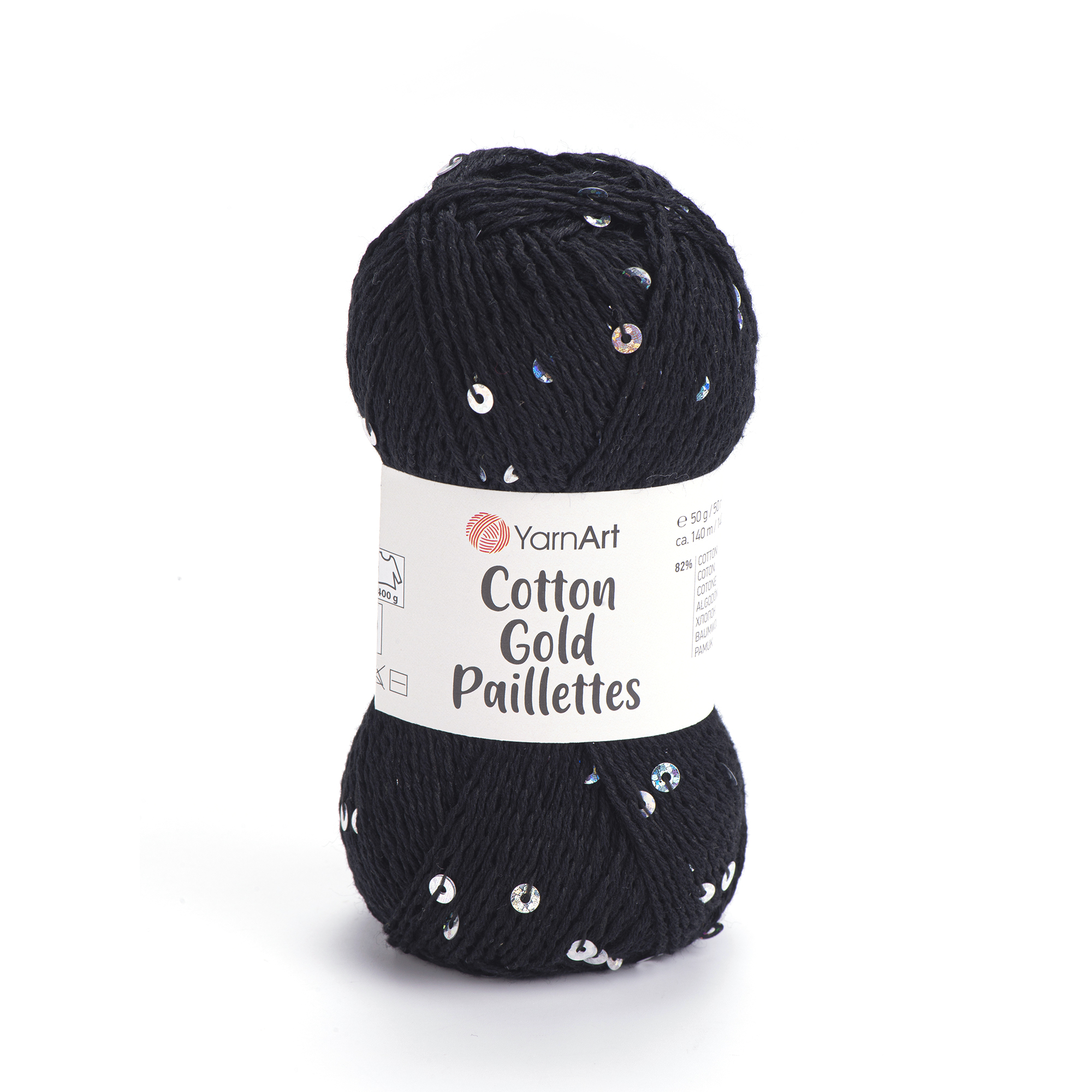 Cotton Gold Paillettes 7101 Black