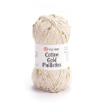 Cotton Gold Paillettes 7104 Beige