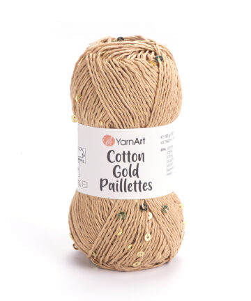 Cotton Gold Paillettes 7105 Camel