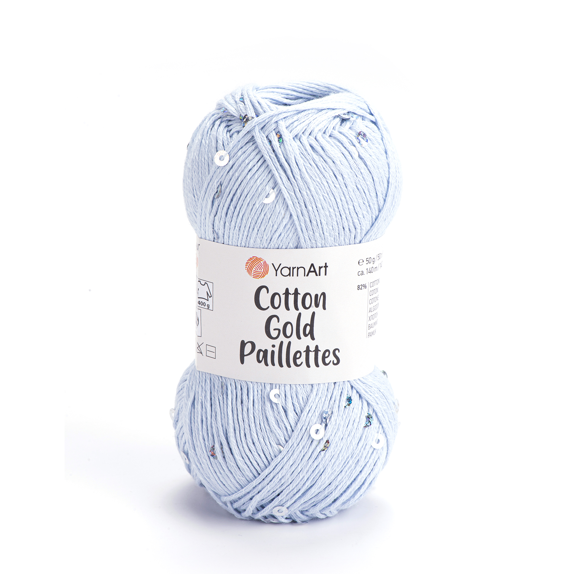 Cotton Gold Paillettes 7109 Bebe Blue
