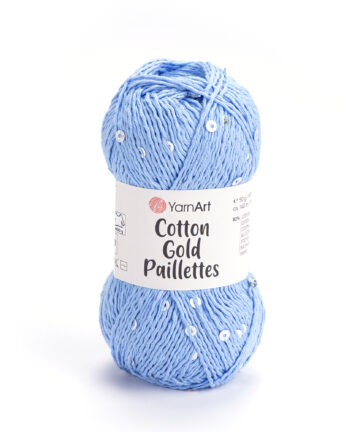 Cotton Gold Paillettes 7110 Blue