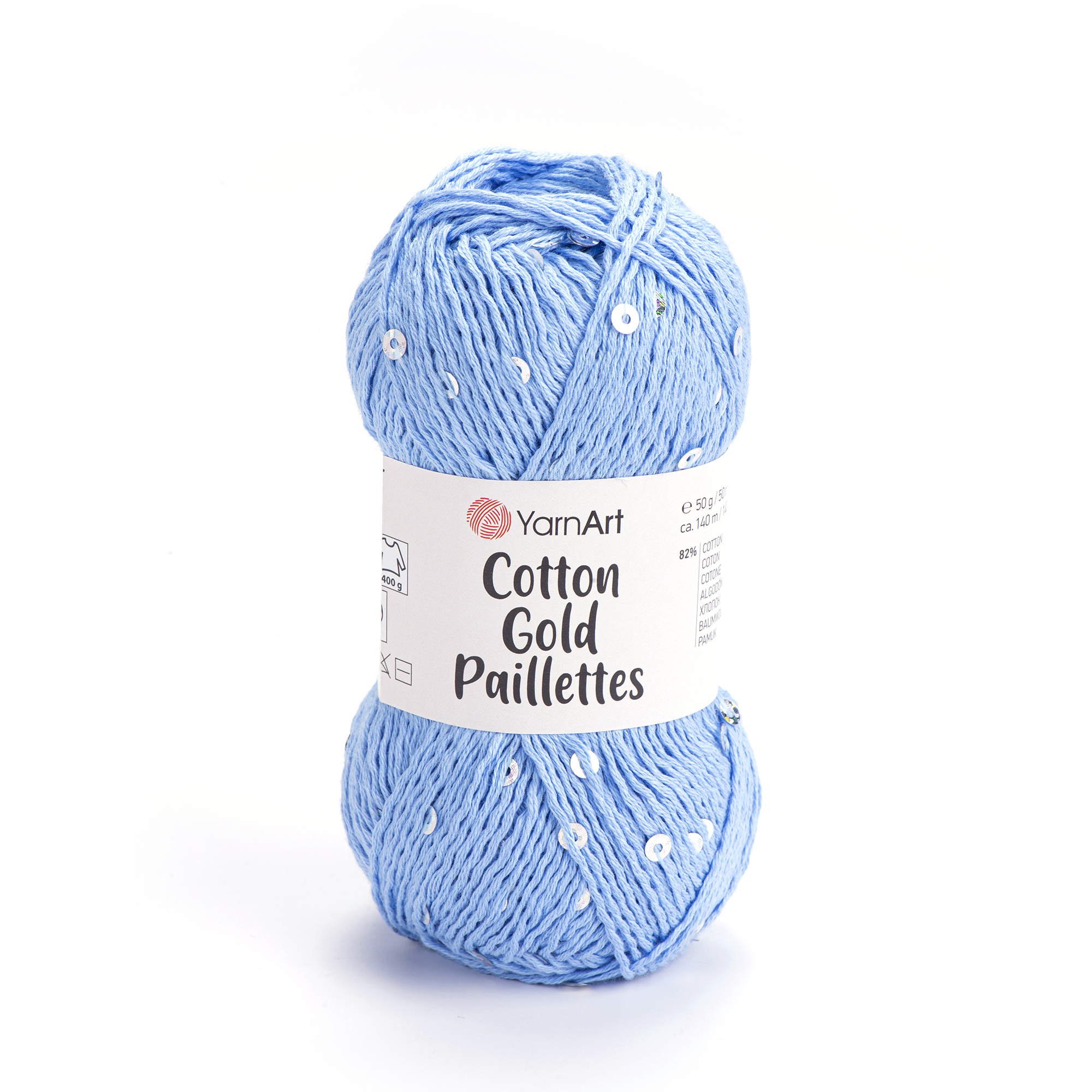 Cotton Gold Paillettes 7110 Blue