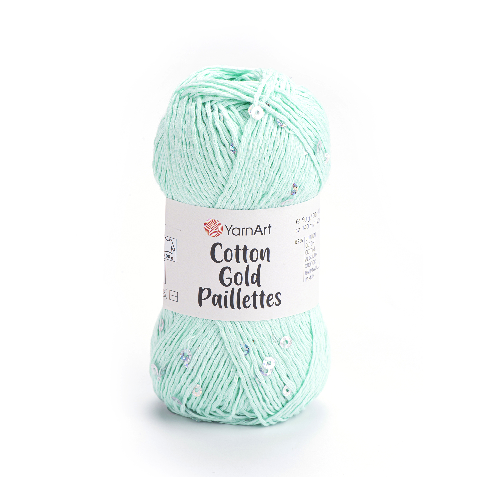 Cotton Gold Paillettes 7112 Mint