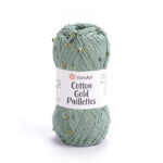 Cotton Gold Paillettes 7113 Swamp Green