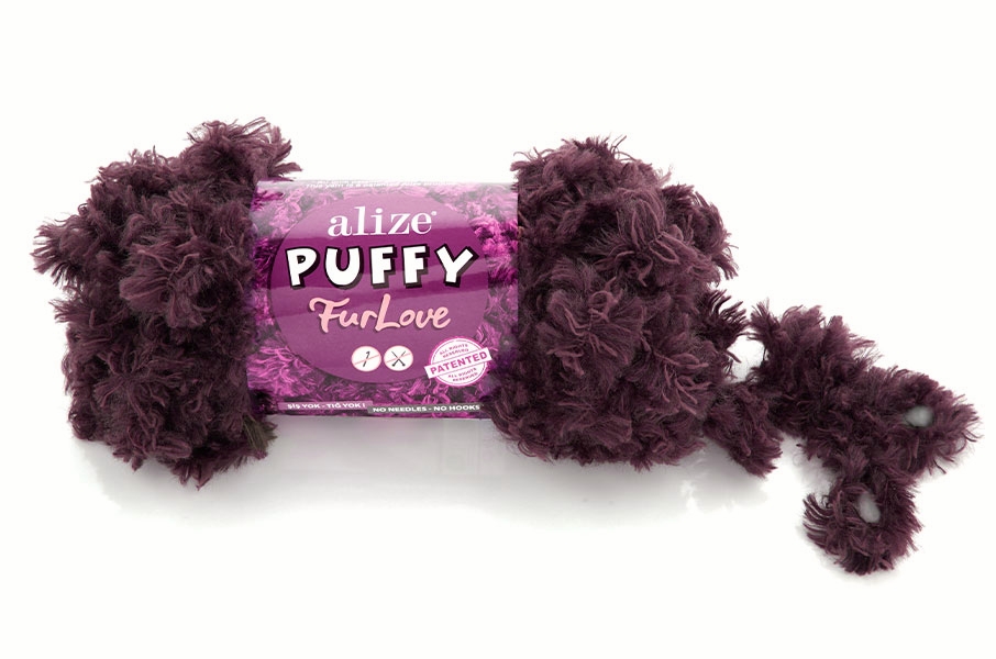 Puffy FurLove Burgundy & Bordeaux 993