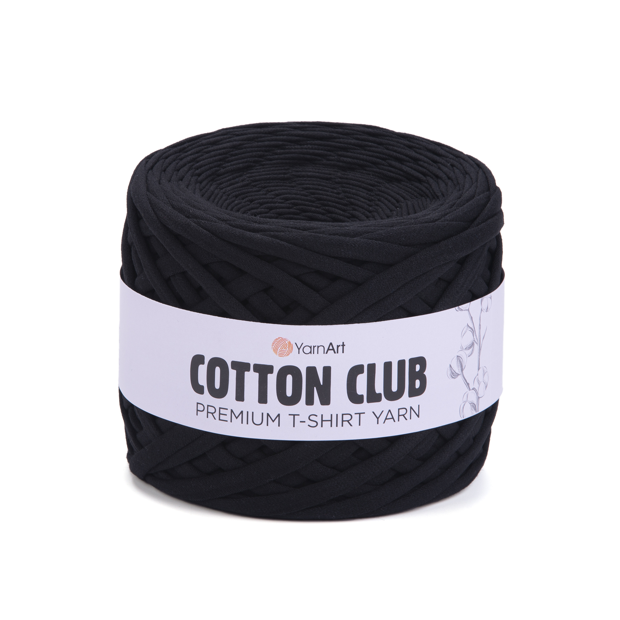 Cotton Club T-shirt Yarn 7300 Black