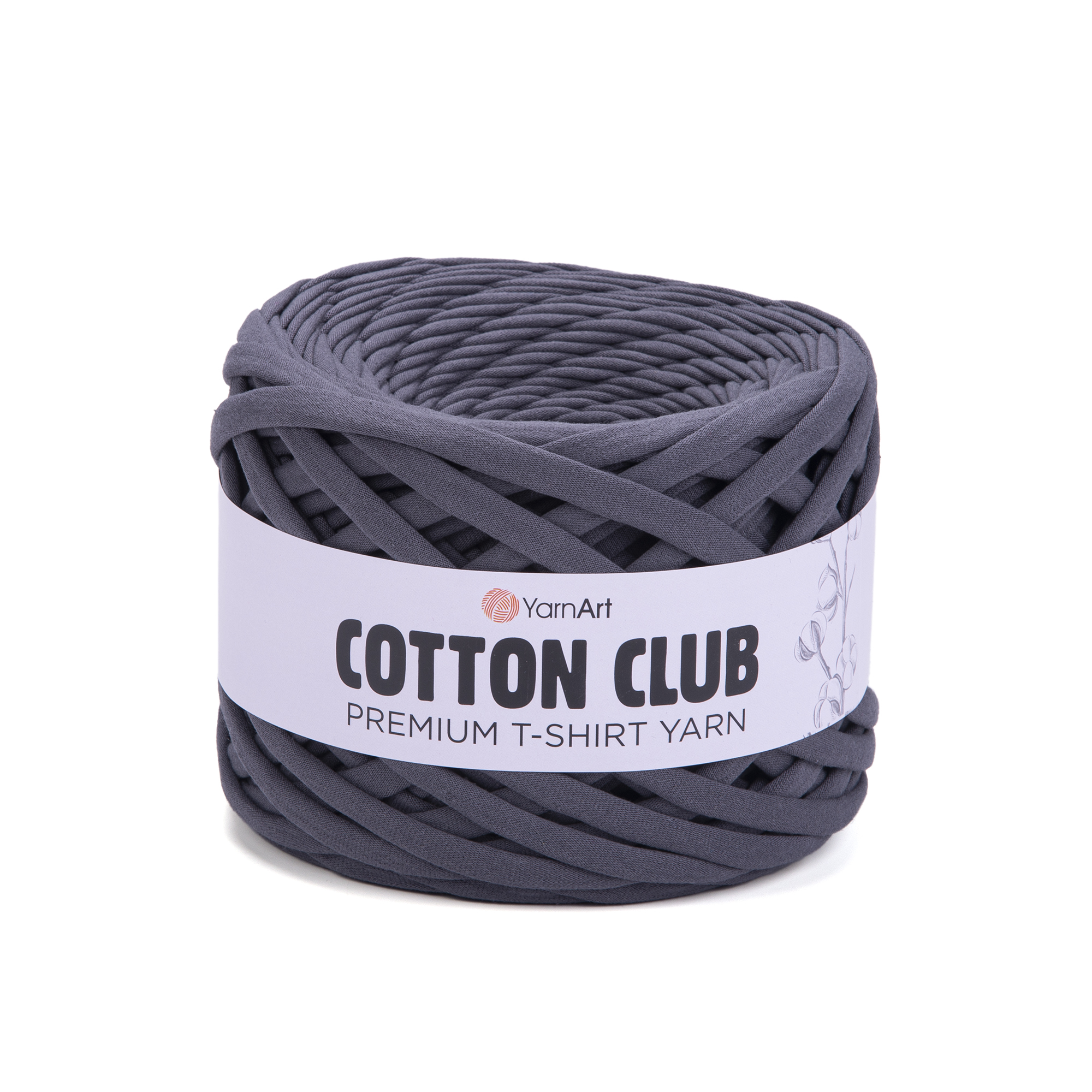 Cotton Club T-shirt Yarn 7301 Grey