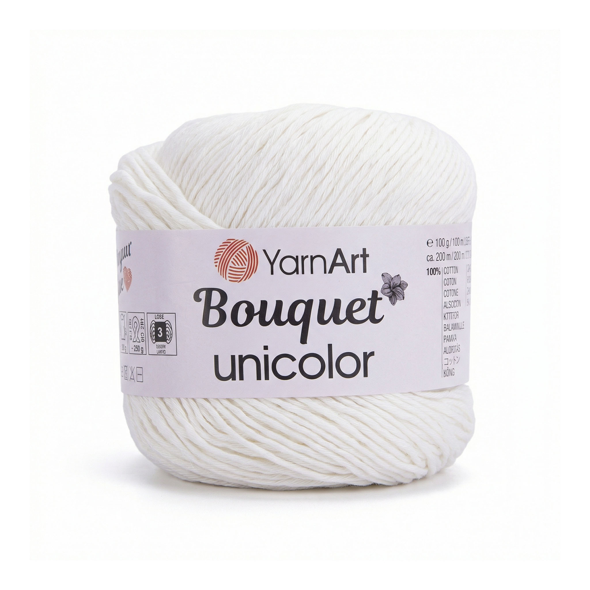 YarnArt Bouquet unicolor White  3201