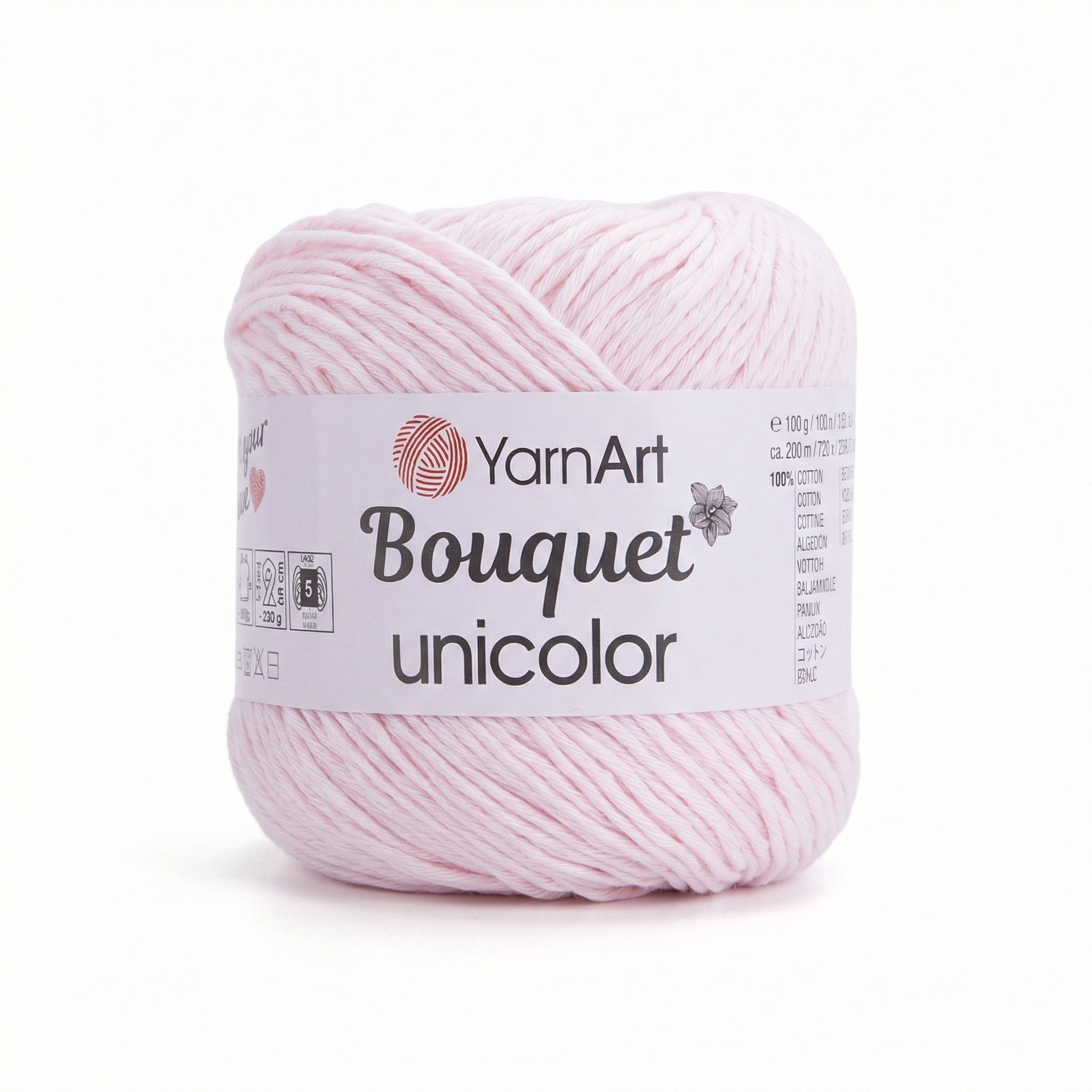 YarnArt Bouquet unicolor Light Pink 3210