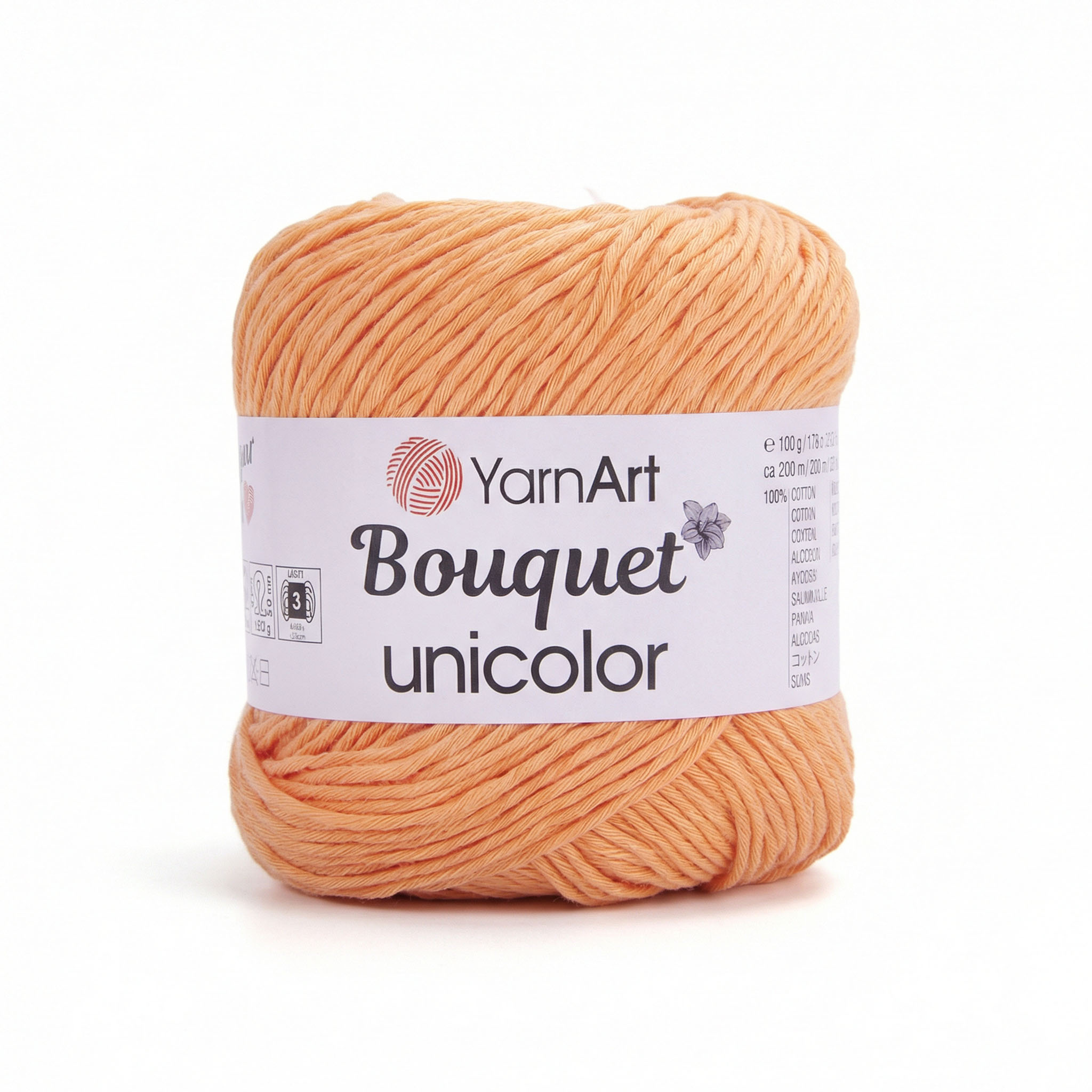 YarnArt Bouquet unicolor Light Orange 3214