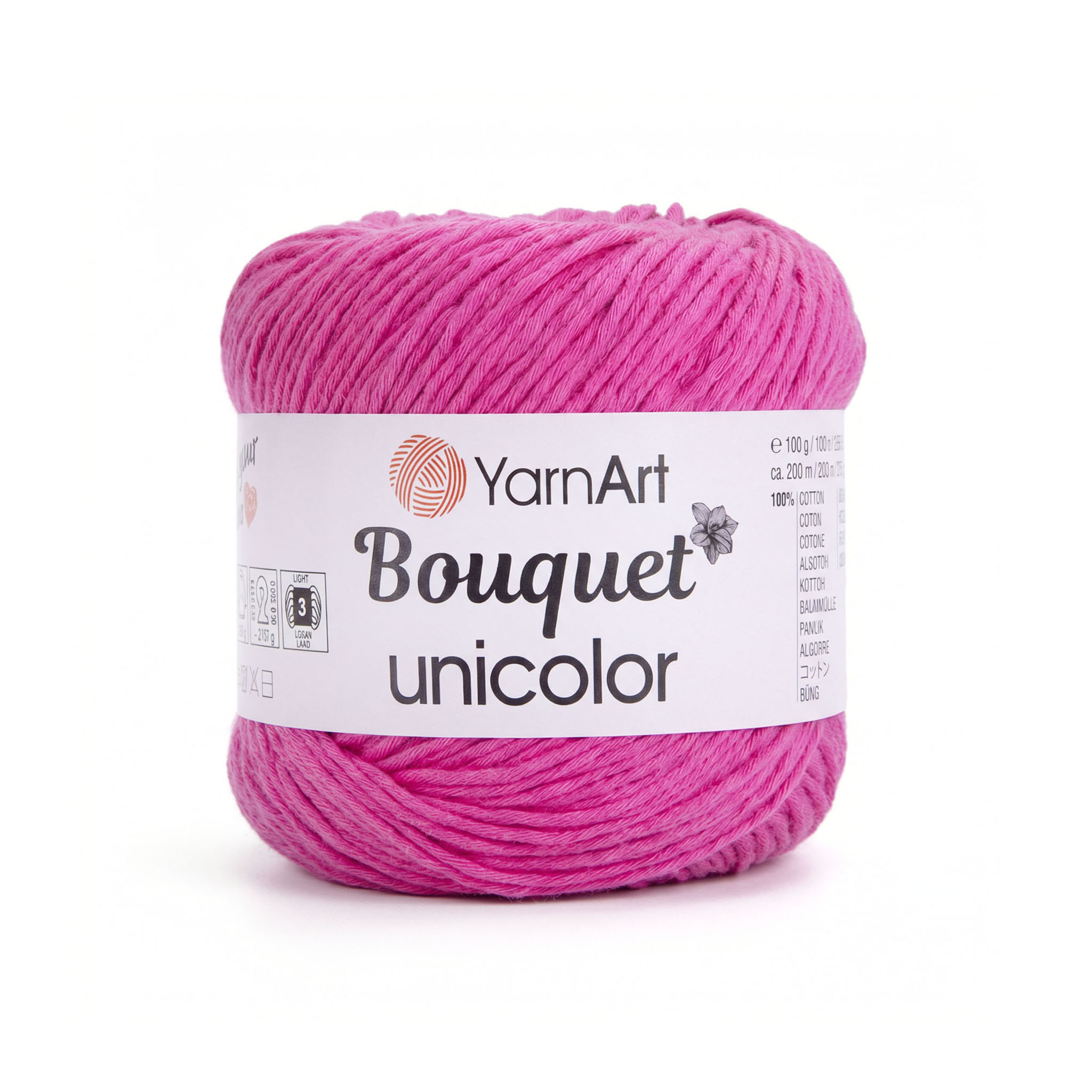 YarnArt Bouquet unicolor Fuschia 3216