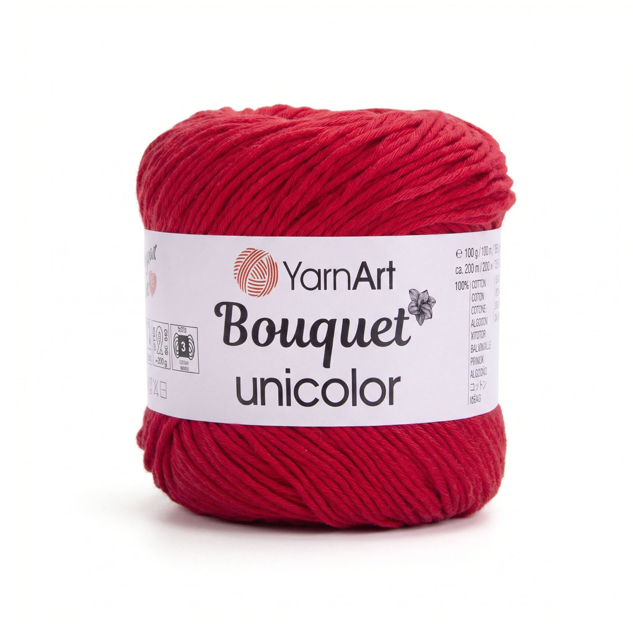 YarnArt Bouquet unicolor Red 3217