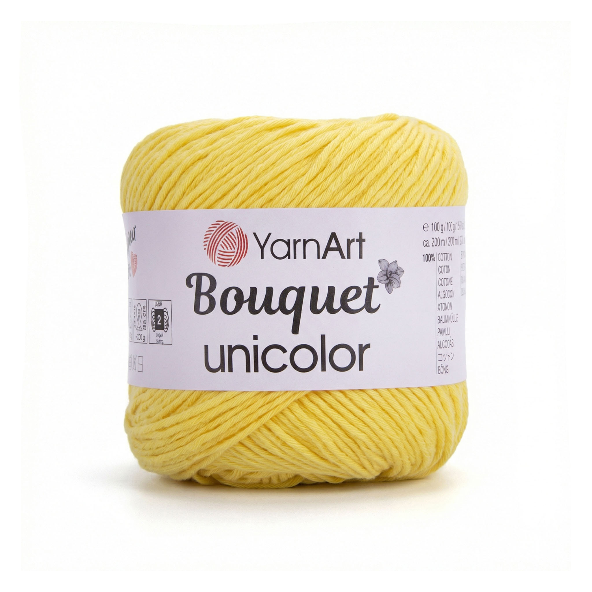 YarnArt Bouquet unicolor Yellow 3218